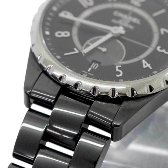 Chanel CHANEL J12-365 H3836 Men's Watch Date Black Ceramic Automatic Self-Win... - Picture 8 of 8